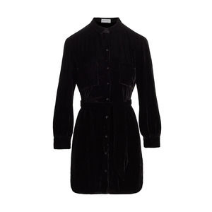 NEW Bella Dahl Black Button Front Long Sleeve Shirt Dress Size L/100%AUTHENTIC